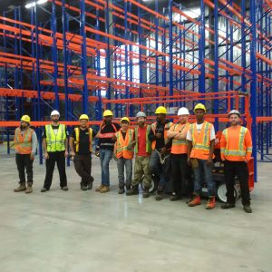 pallet installation crew