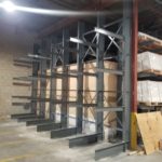 Single sided cantilever racking system