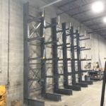 Cantilever rack with 24" arms and bases