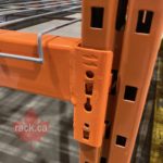 Pallet racking beam not locked into frames