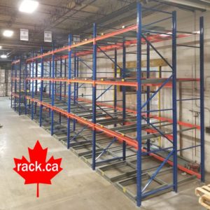 push-back pallet racking system