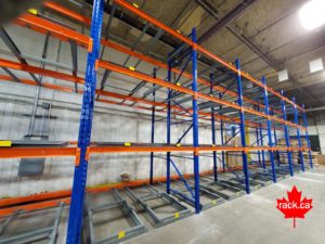 pushback pallet racking system