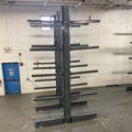 cantilever rack installed