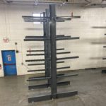 cantilever rack installed
