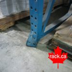 Damaged structural racking frames