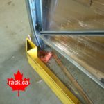 Pallet rack frame replacement
