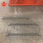 damaged wire mesh deck for pallet racking