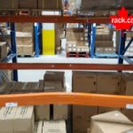Damaged warehouse racking beam