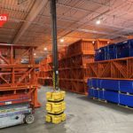 Welded pallet rack frames in stock