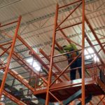 Installation of pallet racking