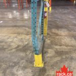 Damaged warehouse racking frame