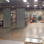 large shelving installation