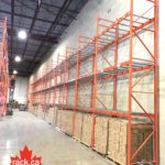 Warehosue racking supplied from stock and installation