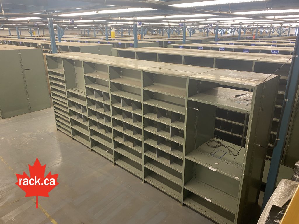 1000's of sections of industrial shelving