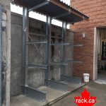 Cantilever rack with roof